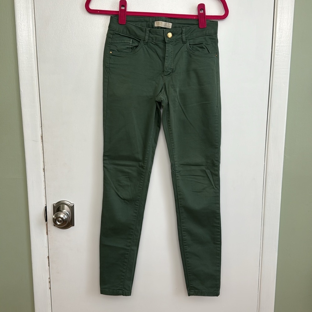 Zara Denim size 2 jeans in green